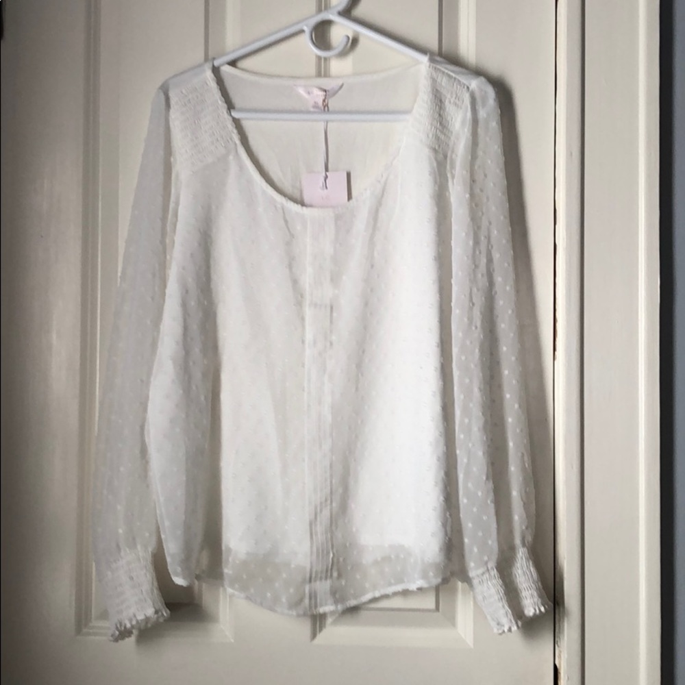 NWT!!! Lauren Conrad White Blouse